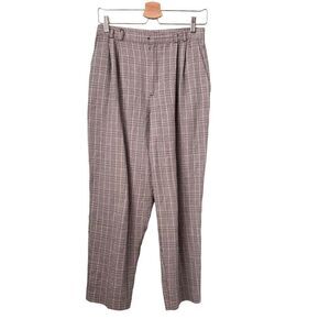 Vintage Maggie Lawrence Petite Made in USA Plaid Trouser Pants in Size 12